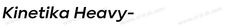 Kinetika Heavy字体转换